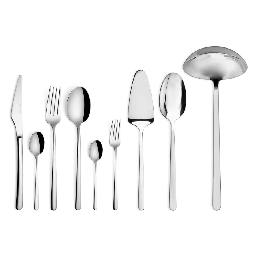 Набор столовых приборов CRISTEMA Macau на 12 персон 75 предметов, сталь нержавеющая, зеркальная поли