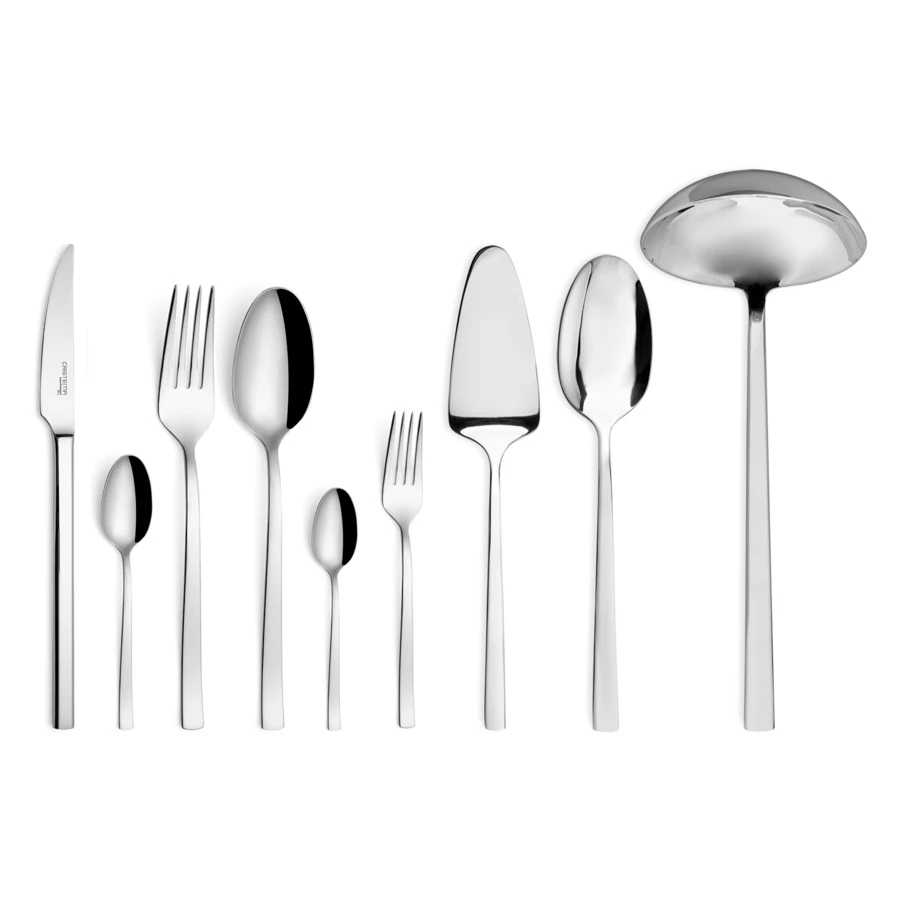 Набор столовых приборов CRISTEMA Milan на 12 персон 75 предметов, сталь нержавеющая, зеркальная поли