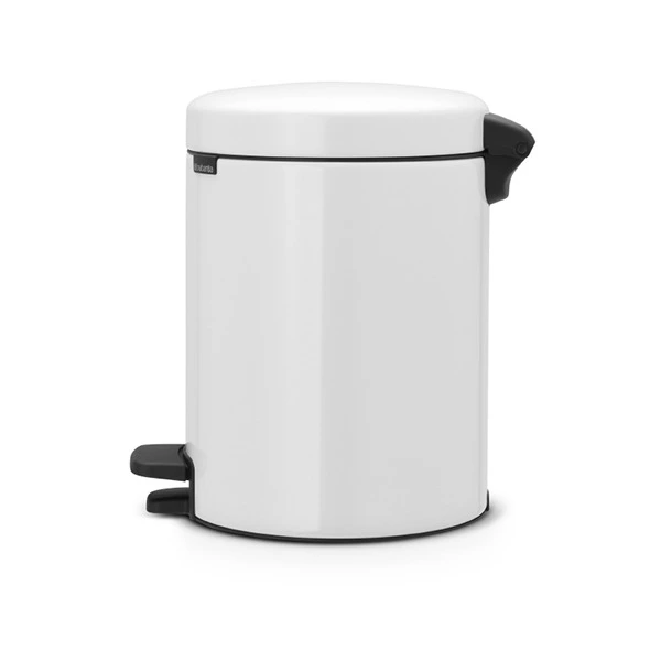 Бак для мусора с педалью Brabantia NewIcon Н29 см, 5 л, сталь нержавеющая, белый-sale