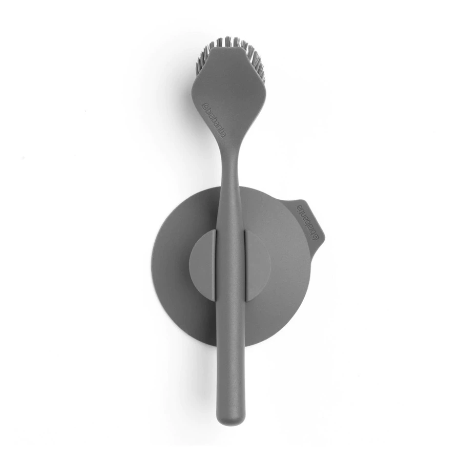 Щетка для мытья посуды с держателем на присоске Brabantia, пластик-sale