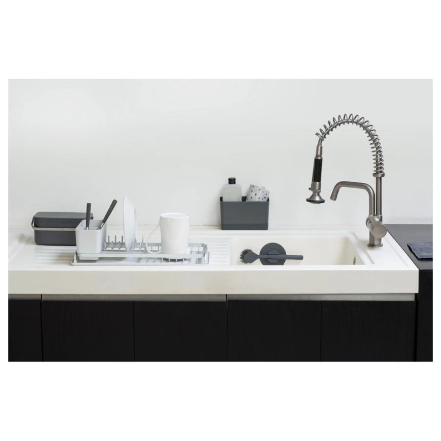 Щетка для мытья посуды с держателем на присоске Brabantia, пластик-sale