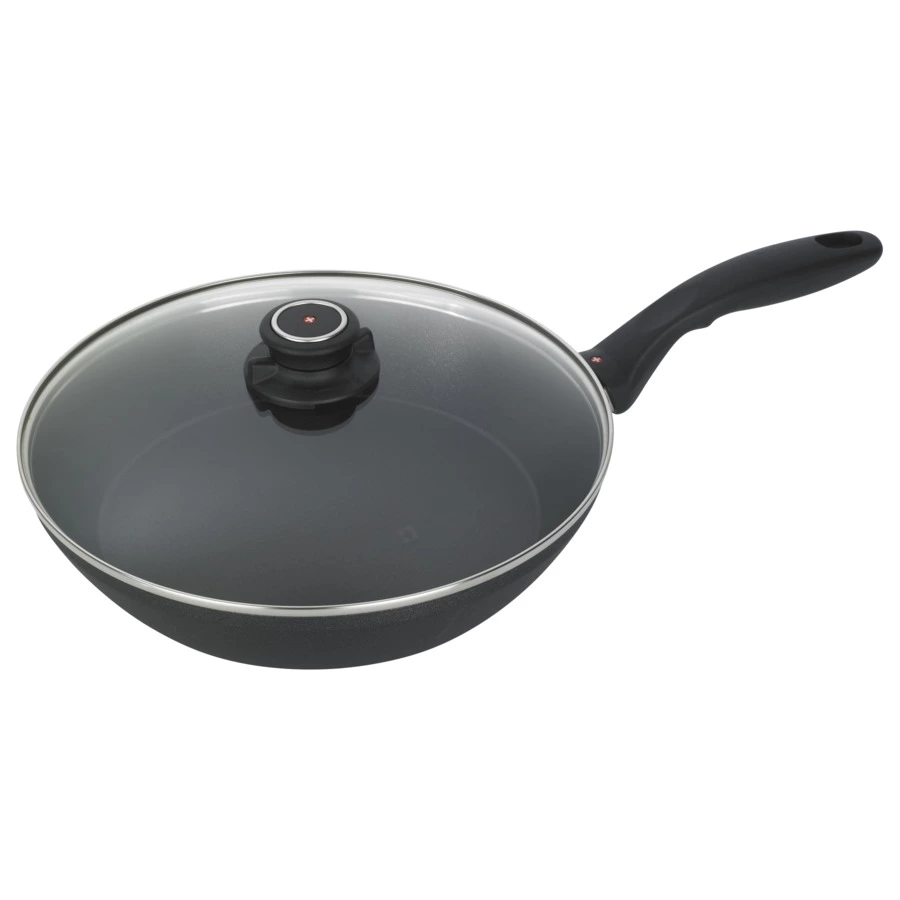 Сковорода с алмазным покрытием глубокая с крышкой  Swiss Diamond XD CLASSIC+ 28см, 2,7л, алюминий ли