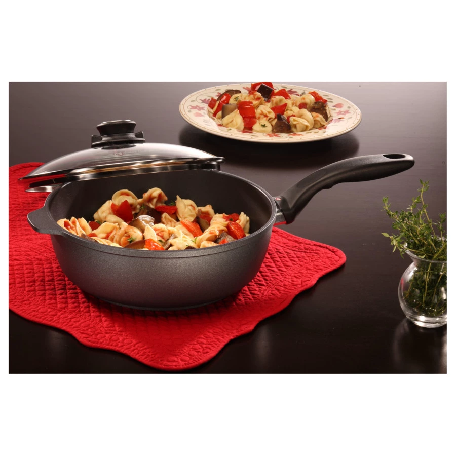 Сотейник с алмазным покрытием с крышкой Swiss Diamond XD CLASSIC+ 24 см, 3л, алюминий литой