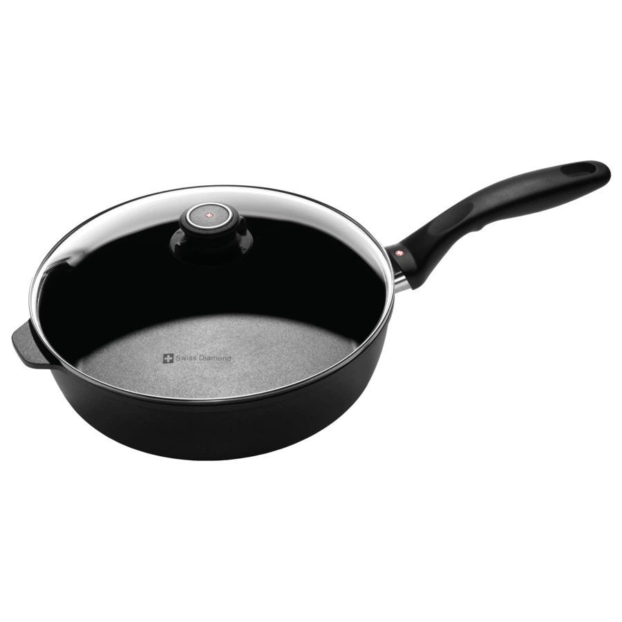 Сотейник с алмазным покрытием с крышкой Swiss Diamond XD CLASSIC+ 26 см, 3,6л, алюминий литой