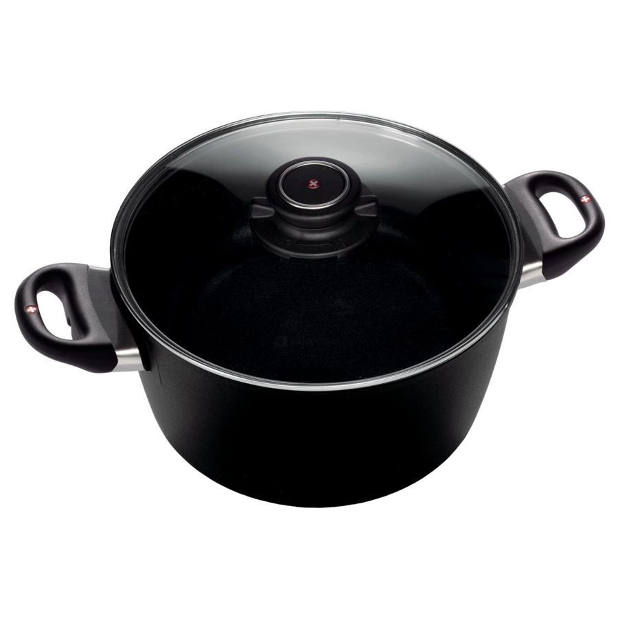 Кастрюля с алмазным покрытием с крышкой Swiss Diamond XD CLASSIC+ 24 см, 5,2л, алюминий литой