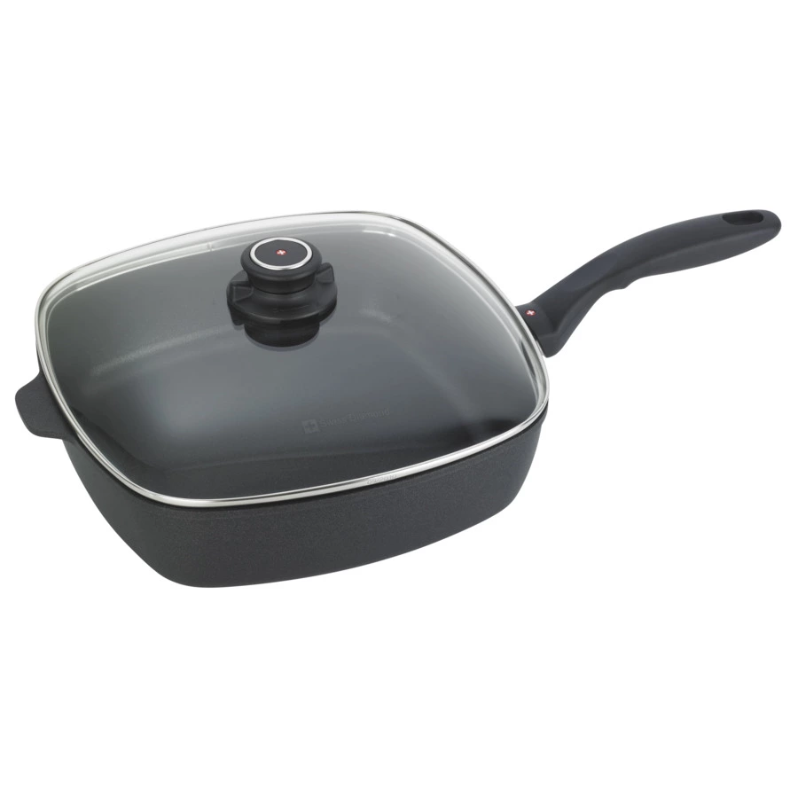 Сотейник с крышкой Swiss Diamond XD CLASSIC+ INDUCTION квадратный 28х28см, 5л