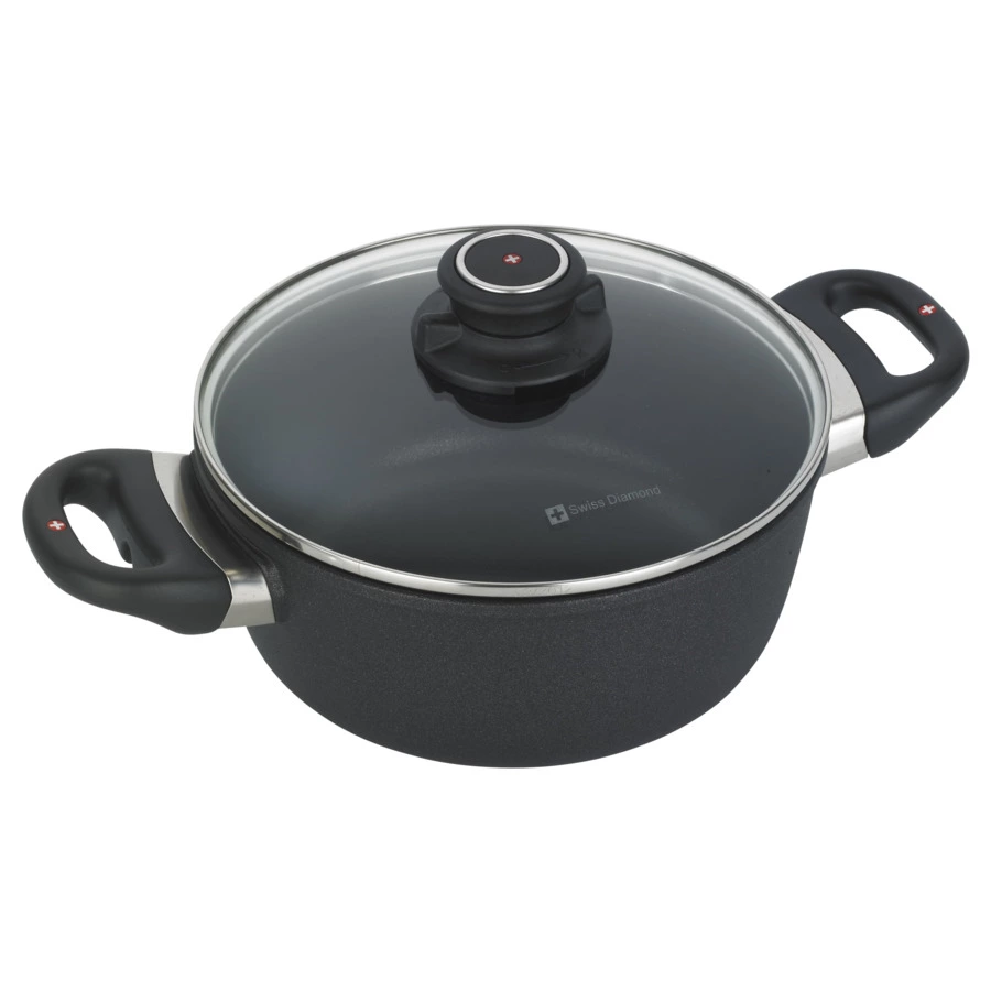 Кастрюля с крышкой Swiss Diamond XD CLASSIC+ INDUCTION 20 см, 2,2л, алюминий