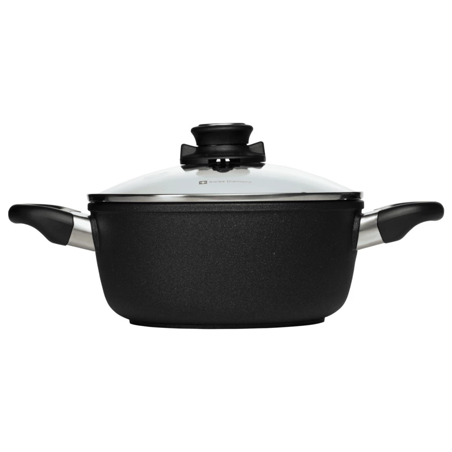 Кастрюля с крышкой Swiss Diamond XD CLASSIC+ INDUCTION 20 см, 2,2л, алюминий