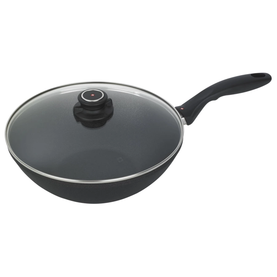 Сковорода ВОК с крышкой Swiss Diamond XD CLASSIC+ INDUCTION 28 см, 3,7л, алюмин