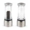 Набор мельниц для соли и перца Peugeot Daman 16 см, сталь нержавеющая, акрил, прозрачный