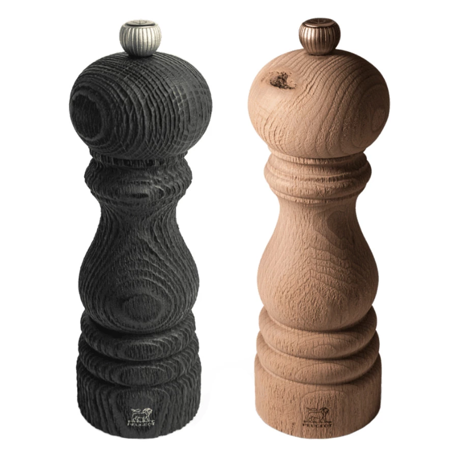 Набор мельниц для соли и перца Peugeot Paris Nature 18 см, дерево, темное, светлое дерево