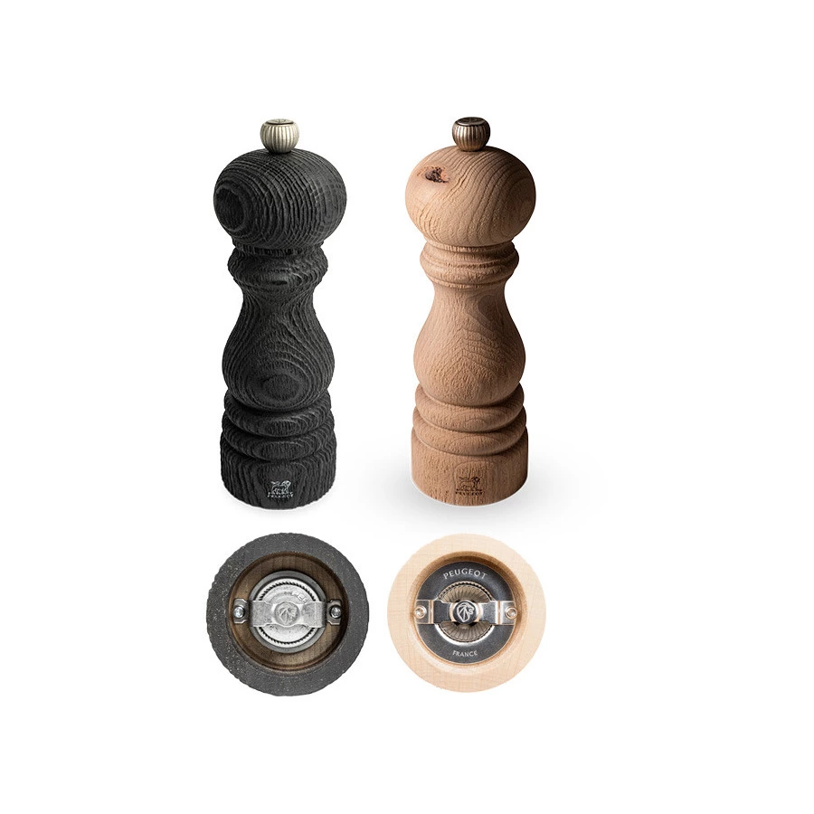 Набор мельниц для соли и перца Peugeot Paris Nature 18 см, дерево, темное, светлое дерево
