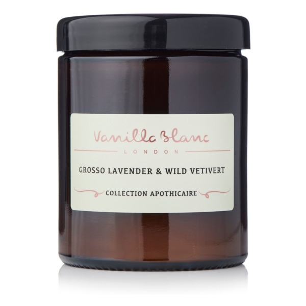 Свеча ароматическая Vanilla Blanc Лаванда и Дикий ветивер 170мл - Sale