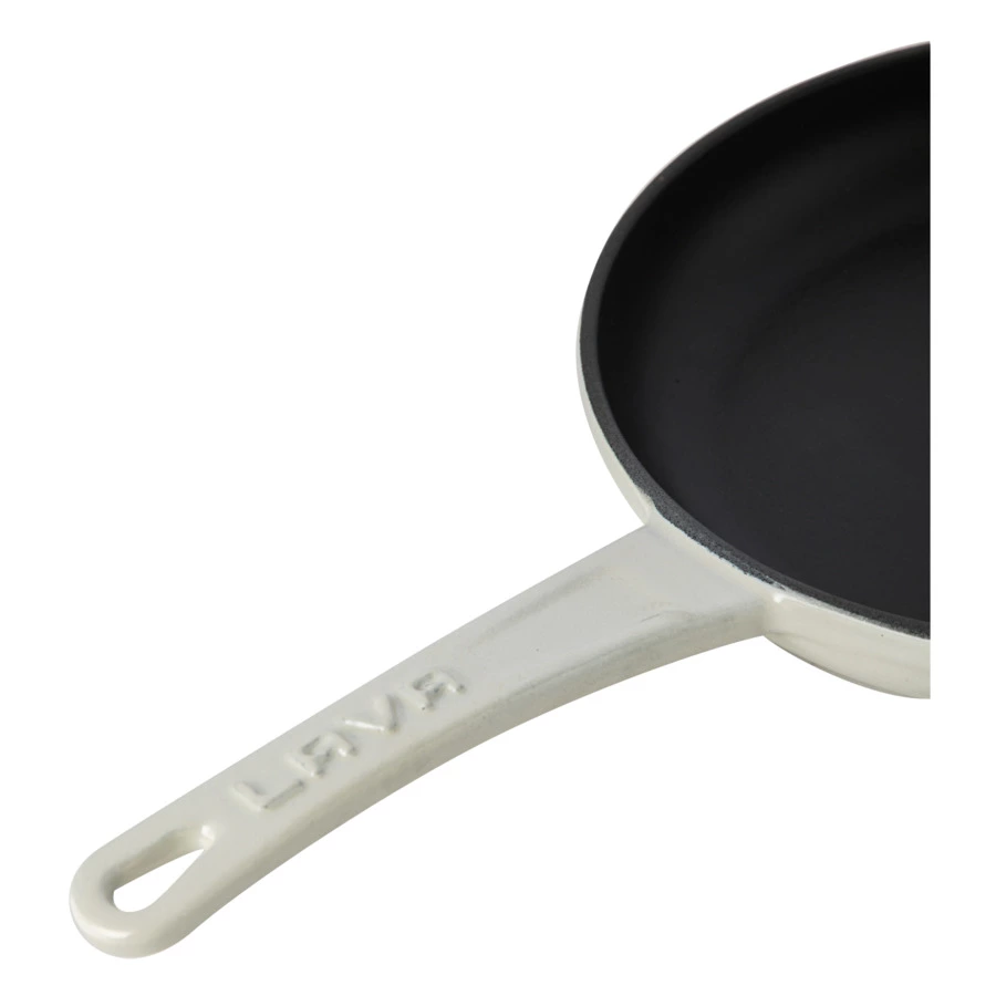 Сковорода LAVA Premium d20 см, 770 мл, чугун, кремовая