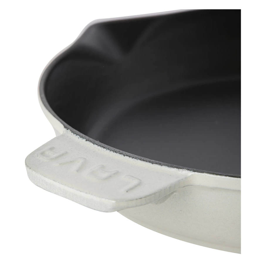 Сковорода LAVA Premium d28 см, 2,3 л, чугун, кремовая