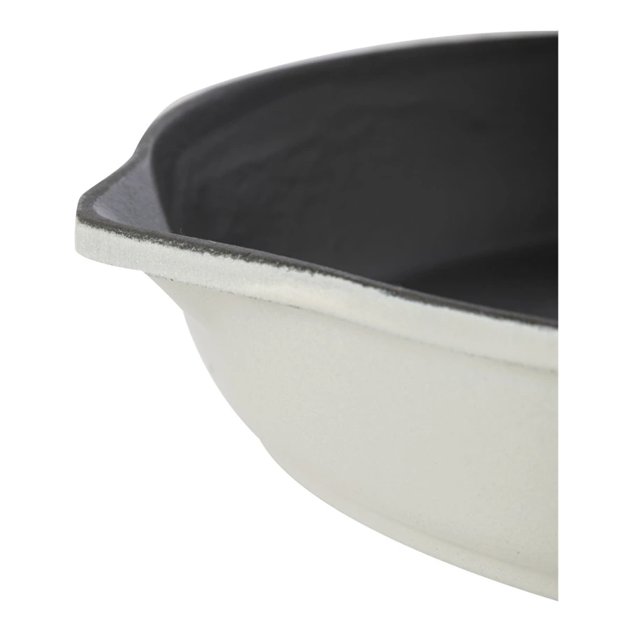 Сковорода LAVA Premium d28 см, 2,3 л, чугун, кремовая