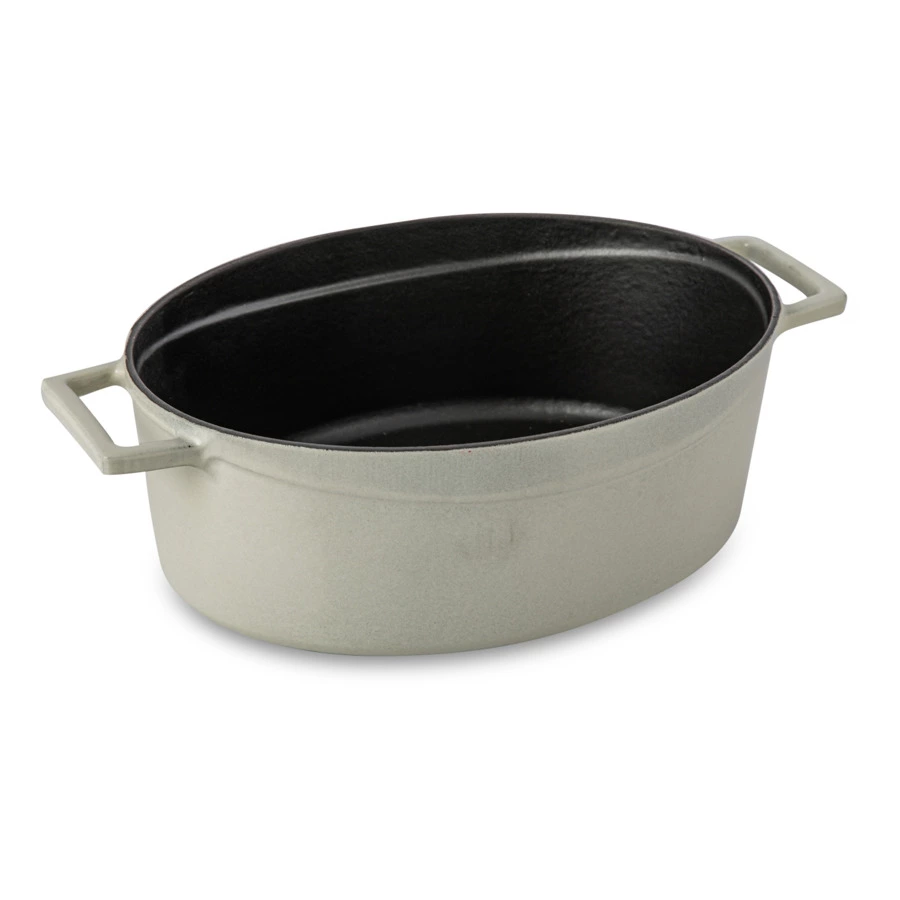 Утятница LAVA Premium 29 см, 4,7 л, чугун, кремовая