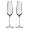 Набор бокалов для шампанского Nude Glass Round UP 200 мл, 2 шт, стекло хрустальное