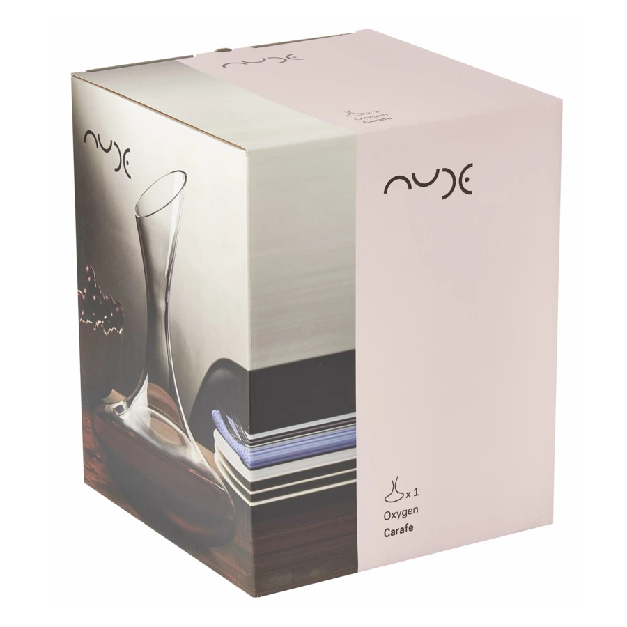 Декантер для вина с пробкой Nude Glass Oxygen 1,75 л, стекло хрустальное