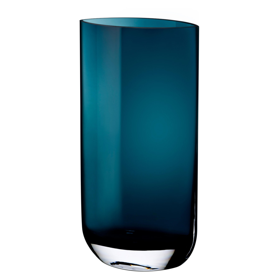 Ваза Nude Glass Лезвие 40 см, стекло хрустальное, бирюзовая