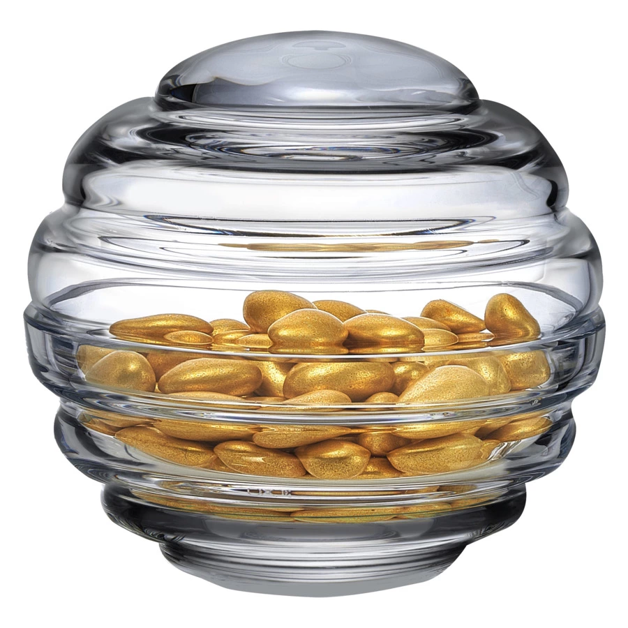 Конфетница с крышкой Nude Glass Гнездо 15х15 см, 600 мл, стекло хрустальное