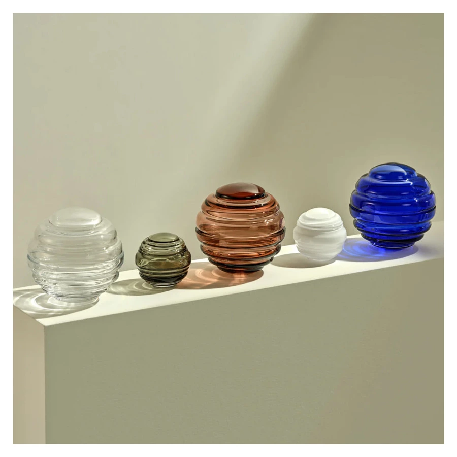 Конфетница с крышкой Nude Glass Гнездо 15х15 см, 600 мл, стекло хрустальное