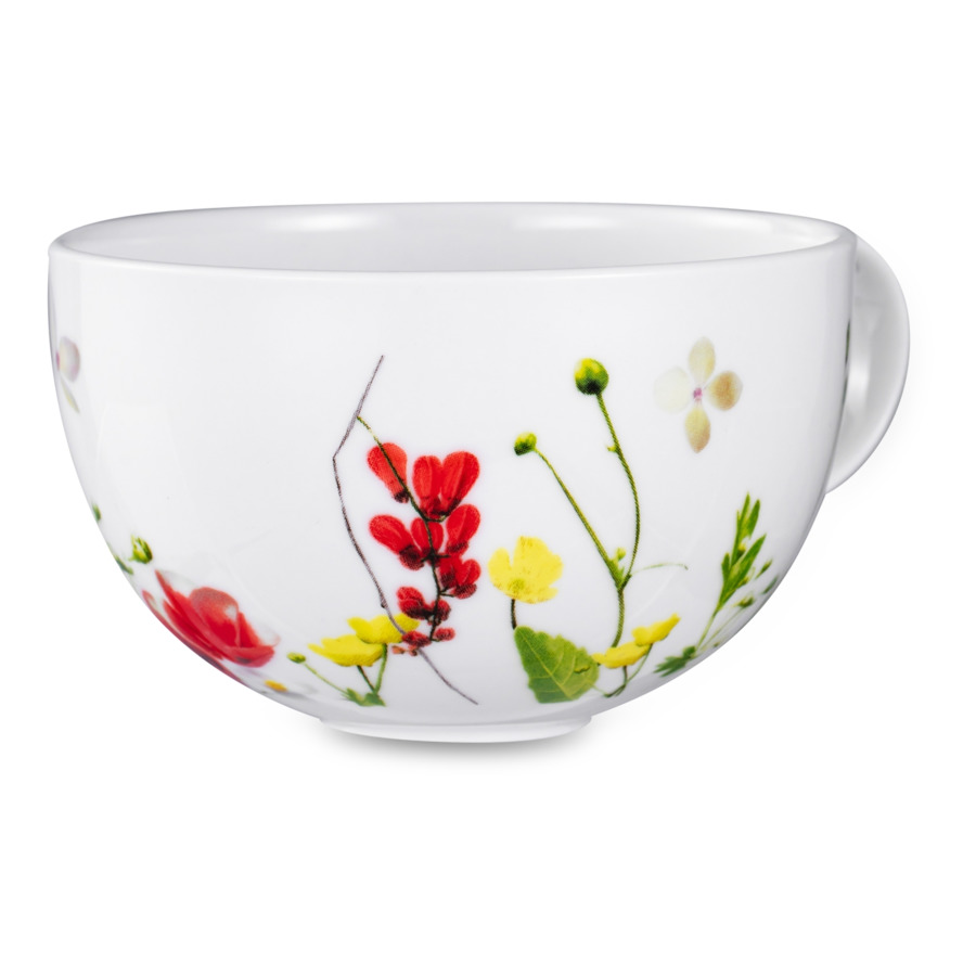 Сервиз чайный Rosenthal Дикие цветы на 6 персон 21 предмет №3, фарфор костяной