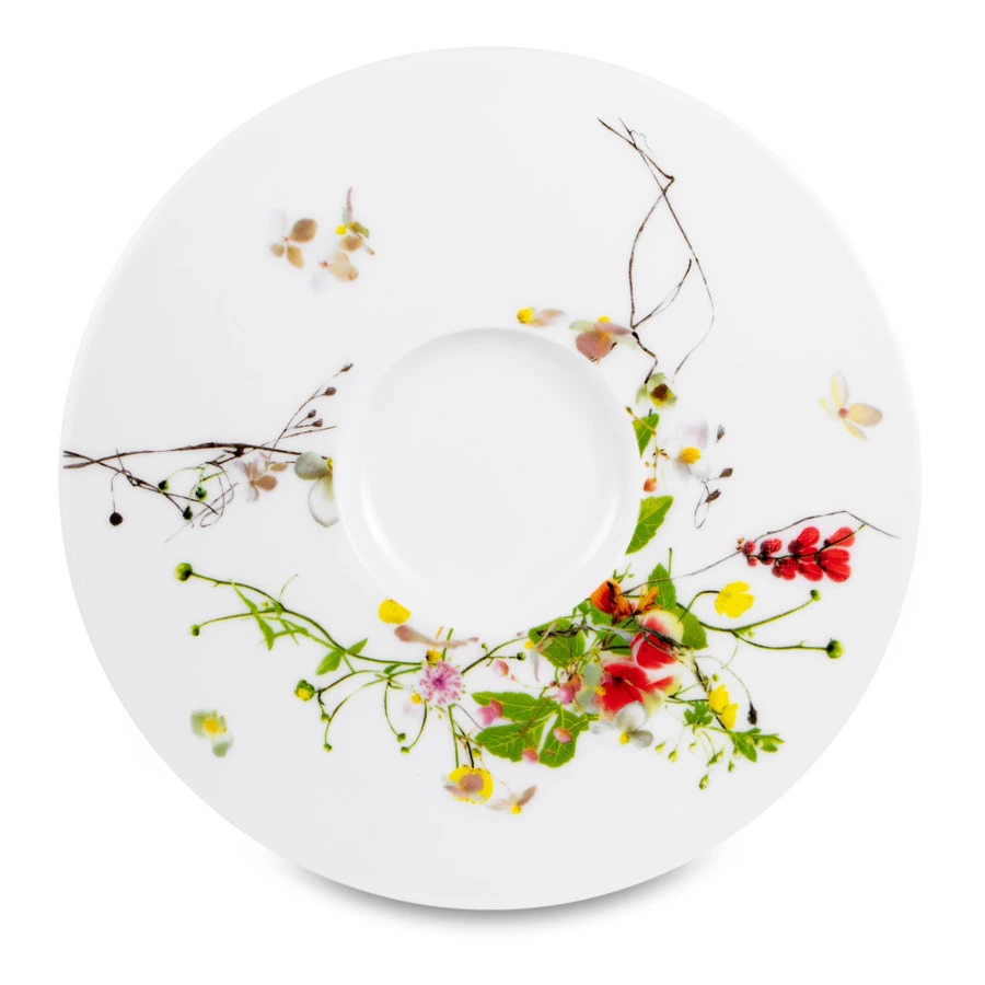 Сервиз чайный Rosenthal Дикие цветы на 6 персон 21 предмет №3, фарфор костяной