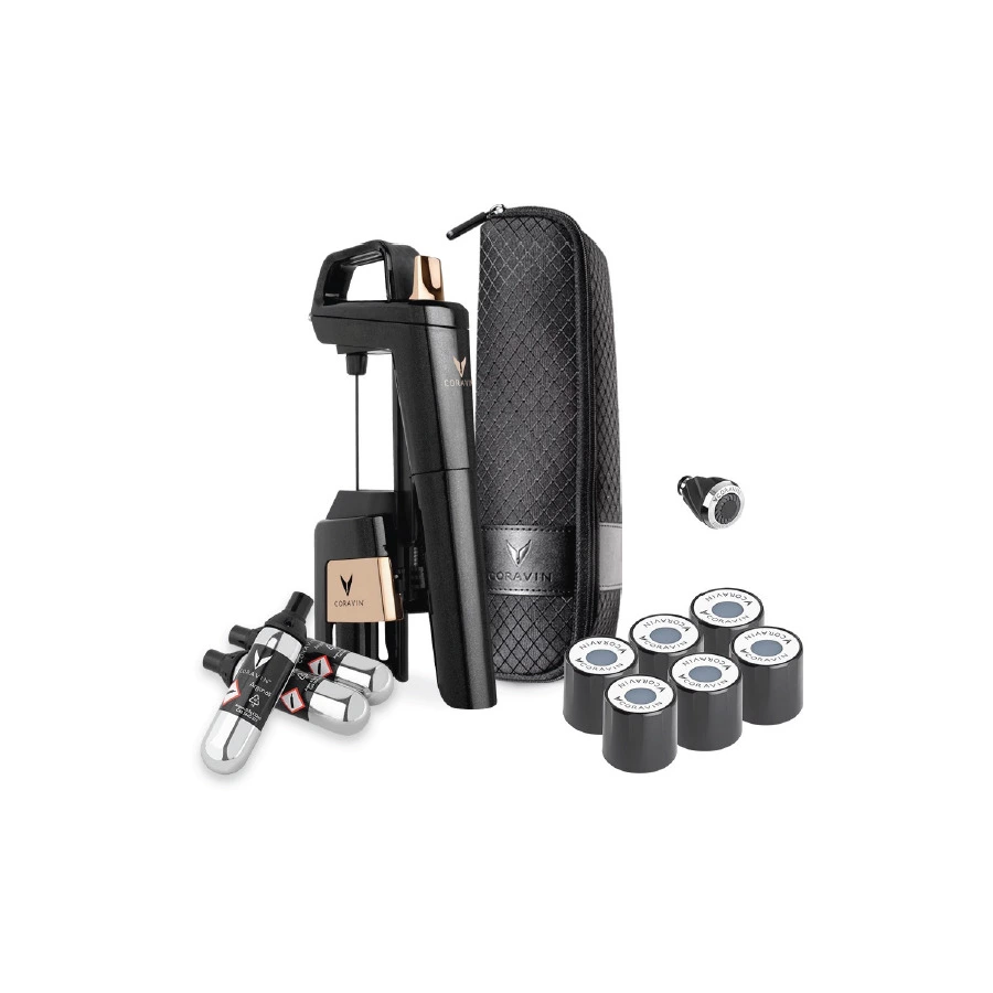 Система подачи вина по бокалам Coravin model six plus antracite, 10х13х28 см