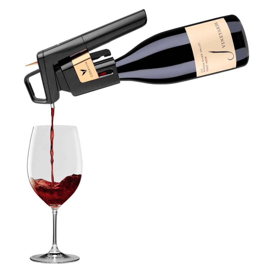 Система подачи вина по бокалам Coravin model six plus antracite, 10х13х28 см