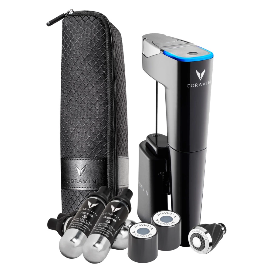 Система подачи вина по бокалам Coravin model eleven black, 11х11х31 см