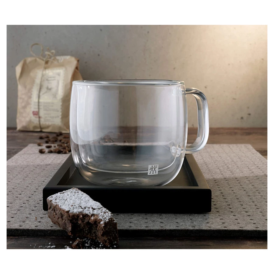 Набор кружек для капучино Zwilling 450 мл 2 шт, стекло термостойкое