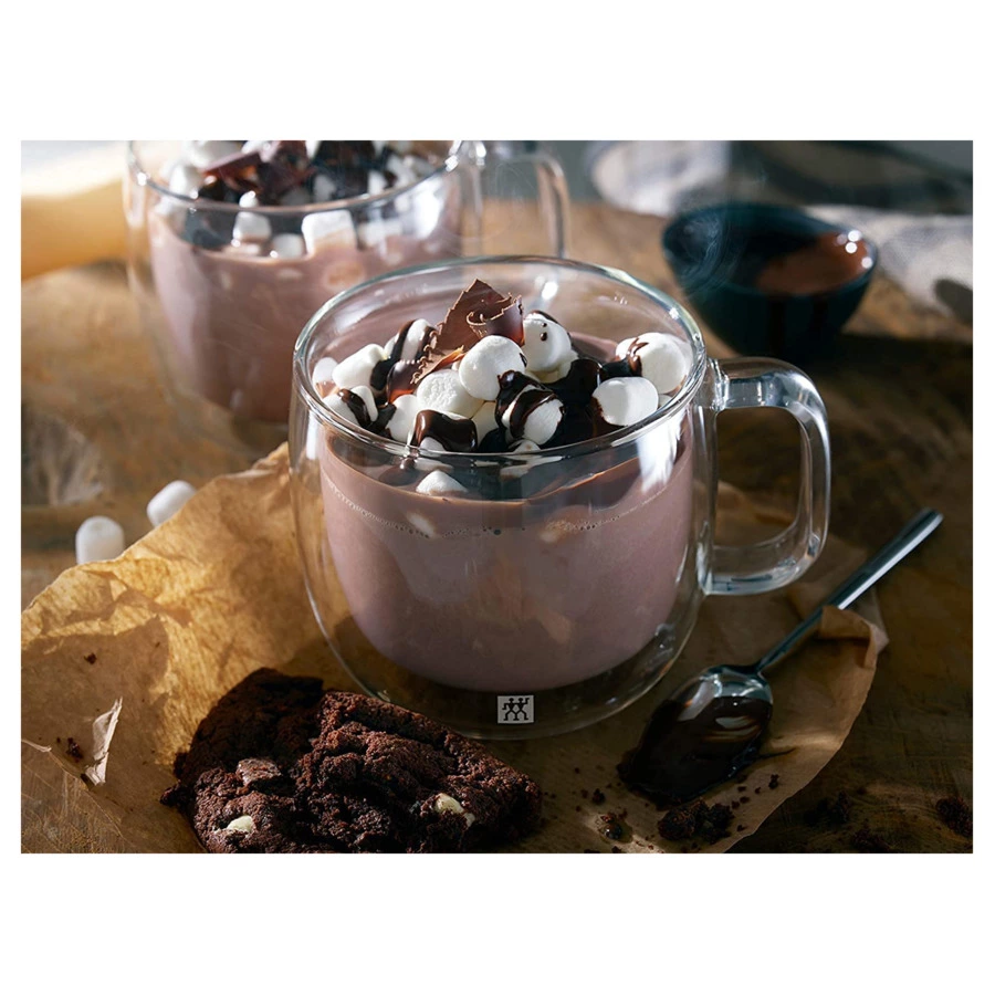 Набор кружек для капучино Zwilling 450 мл 2 шт, стекло термостойкое