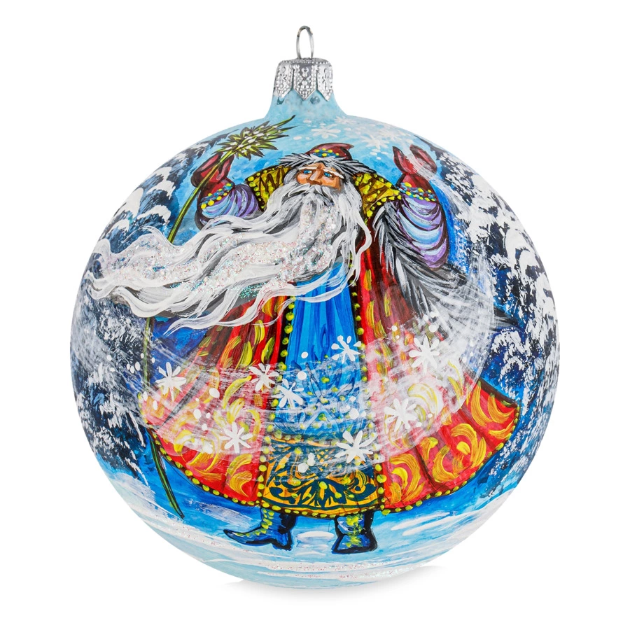 Набор елочных шаров Bartosh Морозко №2 12 см, 2 шт, стекло, п/к - Sale