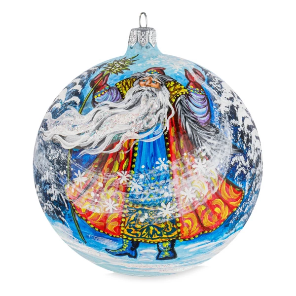 Набор елочных шаров Bartosh Морозко №2 12 см, 2 шт, стекло, п/к - Sale