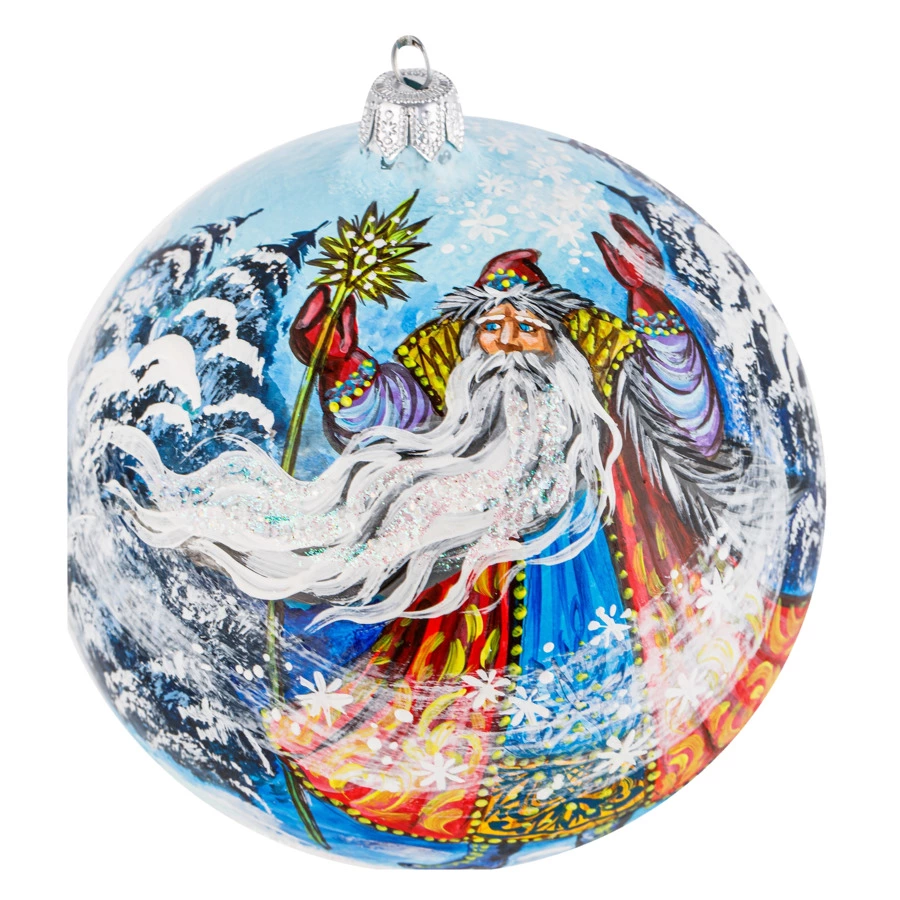 Набор елочных шаров Bartosh Морозко №2 12 см, 2 шт, стекло, п/к - Sale