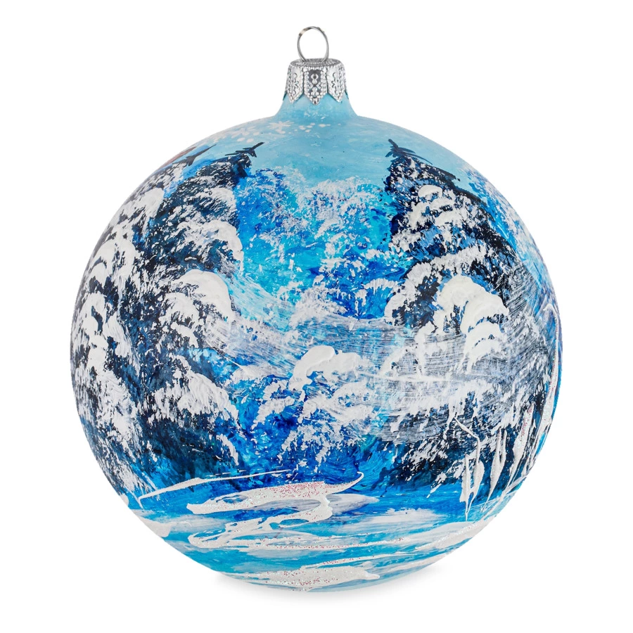 Набор елочных шаров Bartosh Морозко №2 12 см, 2 шт, стекло, п/к - Sale