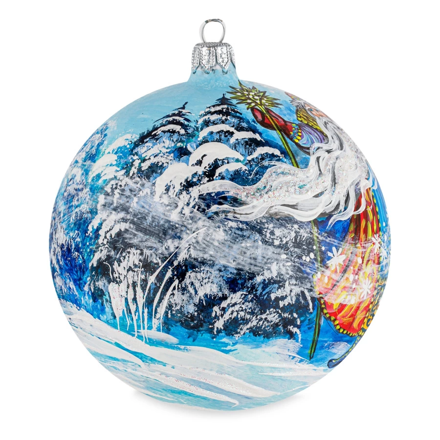 Набор елочных шаров Bartosh Морозко №2 12 см, 2 шт, стекло, п/к - Sale