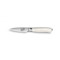 Нож для овощей Deglon Дамаск 67 кованый 9 см, ручка белый пластик (кориан)