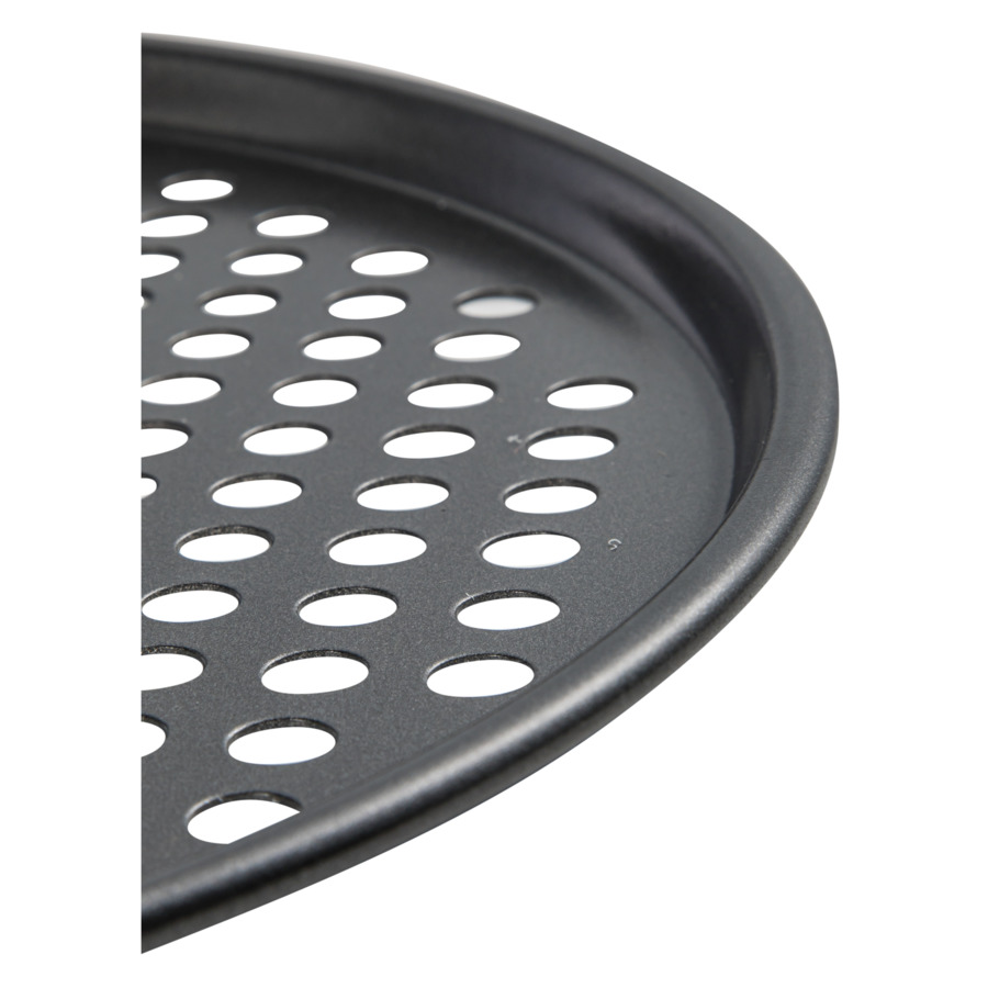 Форма для пиццы перфорированная круглая MasterClass 33 см, углеродистая сталь