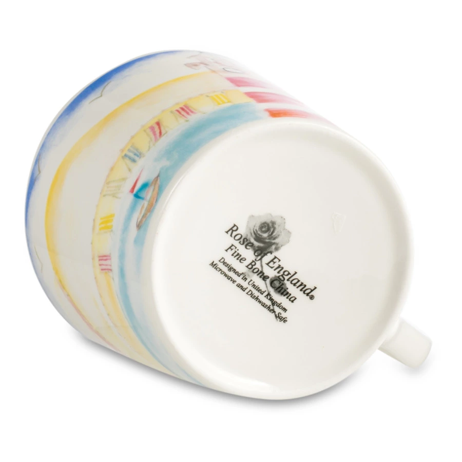 Кружка Just Mugs Dorset Морской пейзаж Маяк 400 мл, фарфор костяной