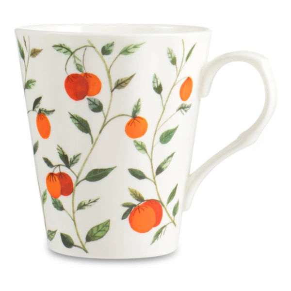 Кружка Just Mugs Heritage Фруктовый сад Апельсины 370 мл, фарфор костяной