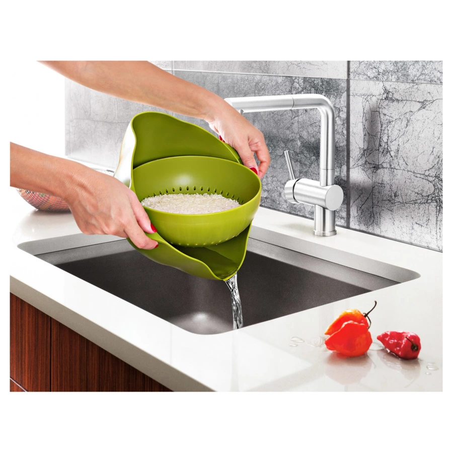 Дуршлаг качающийся Emhouse 28,5х13 см, пластик, в ассортименте