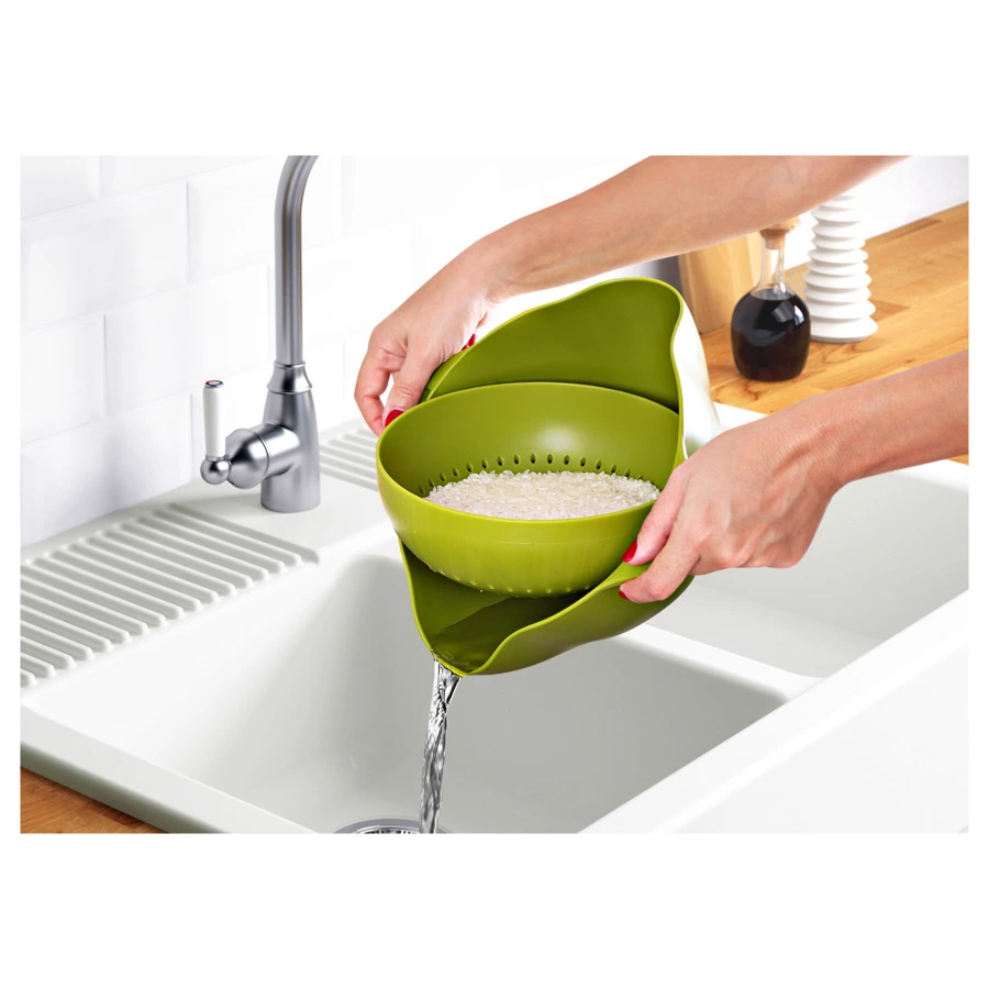 Дуршлаг качающийся Emhouse 28,5х13 см, пластик, в ассортименте