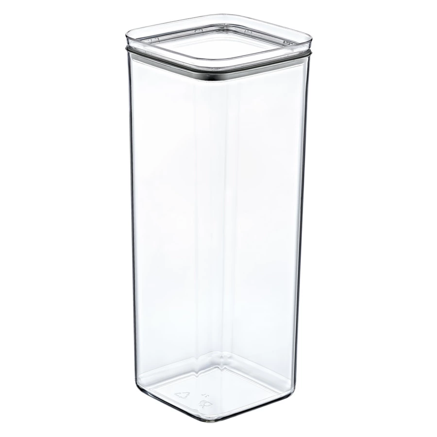 Банка для сыпучих продуктов с крышкой для ящика стола Emhouse 2 л, 10,5х10,5х26 см, пластик