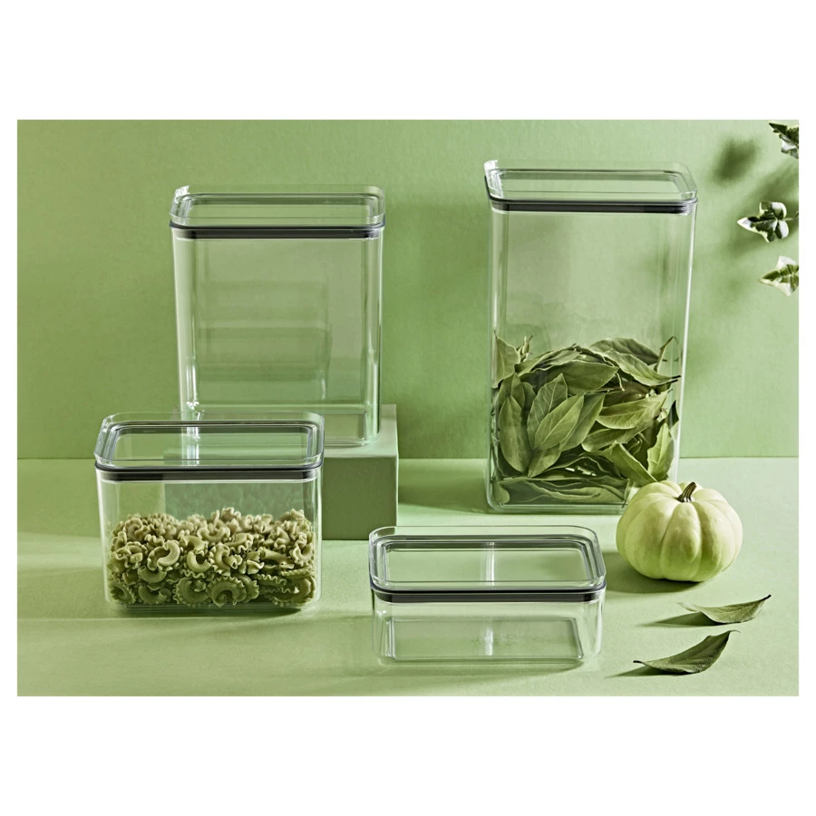 Контейнер для сыпучих продуктов с крышкой для ящика стола Emhouse 1,75 л, 10,5х16,5х13 см, пластик