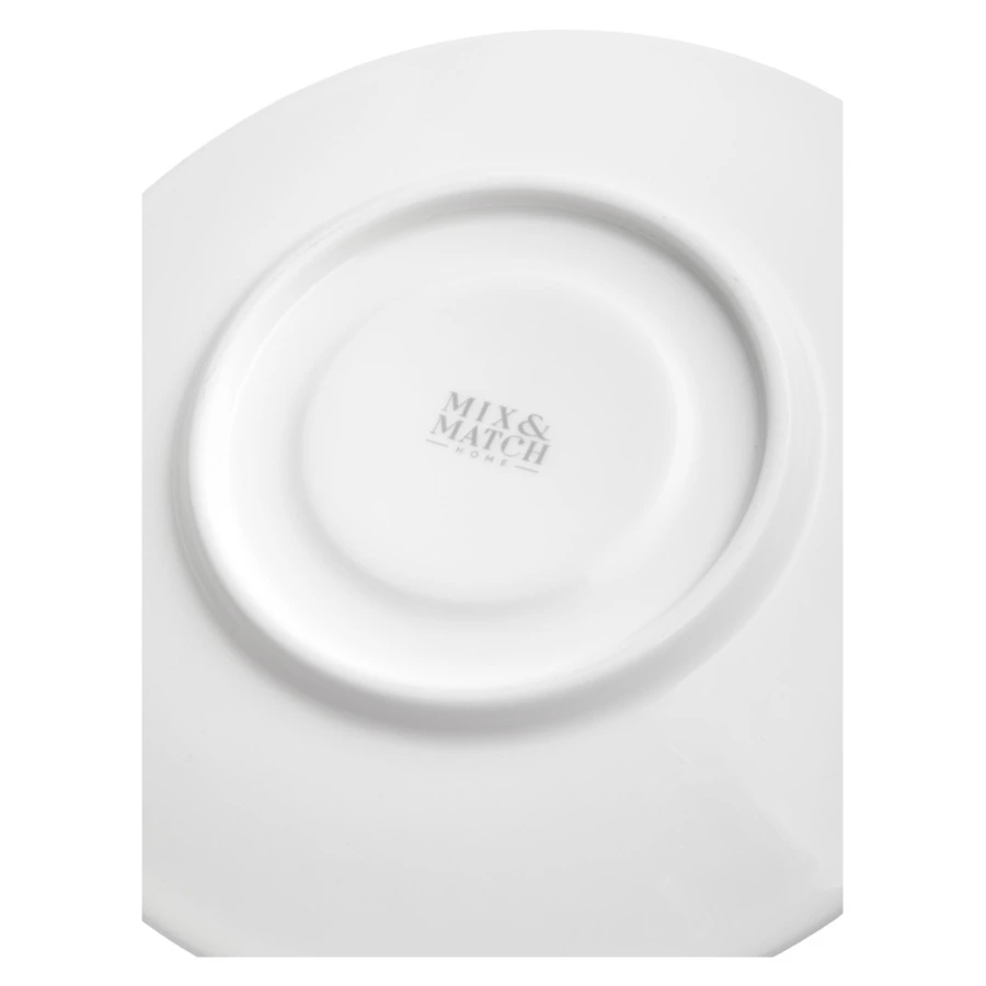 Чашка чайная с блюдцем Mix&Match Home Ирис 200 мл, фарфор