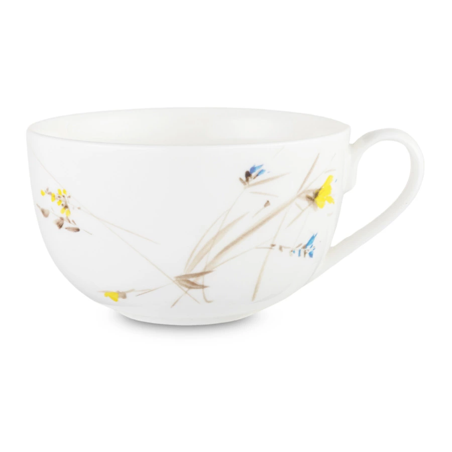 Чашка чайная с блюдцем Mix&Match Home Ирис 200 мл, фарфор