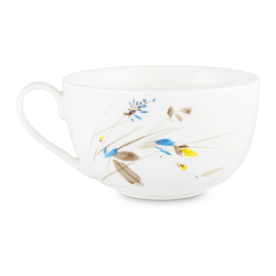 Чашка чайная с блюдцем Mix&Match Home Ирис 200 мл, фарфор