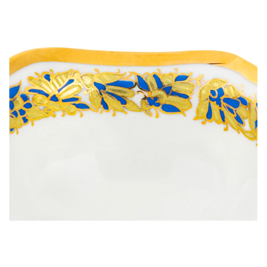 Сервиз чайный ИФЗ Фантастические бабочки Наташа на 3 предмета, фарфор костяной